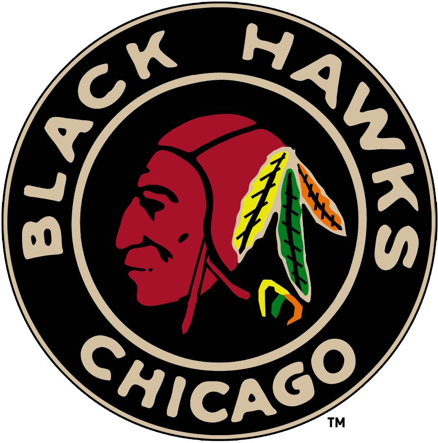 Chicago Blackhawks 1935 36-1936 37 Primary Logo iron on paper